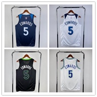 [Hot pressed]Minnesota Timberwolves No.5 Edwards Basketball Jersey with LOGO Vest City Edition Jerse