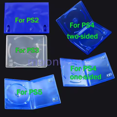 1pc CD DVD Disc Plastic Case Capacity CD Storage Box For PS2 PS3 PS4 PS5 Protective Shell Accessorie