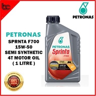 PETRONAS SPRINTA F700 15W-50 SEMI SYNTHETIC 4T MOTOR OIL / ENGINE OIL / MINYAK HITAM / MINYAK ENJIN / 4-STROKE