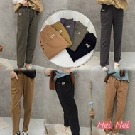 < Mei > Double Pocket Small Label Casual Pants (9813)