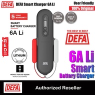 DEFA Smart Charger 6A Li Simple Safe Easy One Button Solution Smart Battery Charger for Lead acid ba