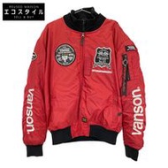 Vanson VS23109W 2-Rinkan Limited Edition Color MA-1 Jacket with Protector, Size 3XL