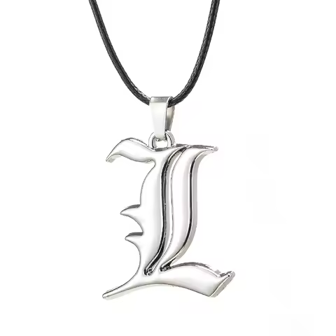 Anime Death Note Necklace Rope Leather Choker Fashion Black Note Book Model Pendant Necklace For Wom