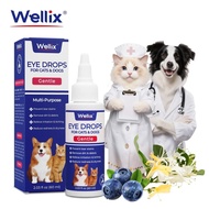 Wellix Eye Drops, Eye Drops for Cats, Eye Infection Treatment for Eye Allergy, Dry Eyes, Pink Eyes, 