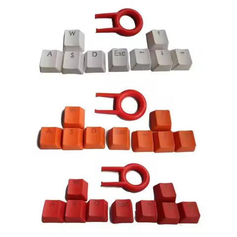 9 Keys Keyboard Replacement Keycaps Fit for Cherry MX Switches Mechanical Gaming Keyboard WASD/ESC/D
