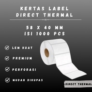 DT 58x40 - 1" @1,000 - 1Line CORE 1 INCH 58X40MM 58 X 40 MM 5.8X4 CM 5.8 X 4 CM BARCODE LABEL THERMA