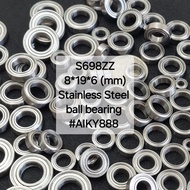 S698ZZ 8*19*6 (mm) Stainless Steel Miniature ball bearing