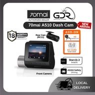 70mai A510 Dash Cam Dual Vision Car Recorder with GPS ADAS