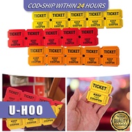 200 Pcs Raffle Ticket Printing Double Roll Ticket, Entrance Admit Ticket, Event Ticket, Ticket Roll