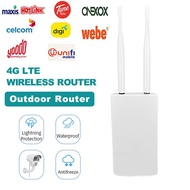 🔥🇲🇾 4G CPE Router Outdoor 150Mbps CAT4 LTE Routers 3G/4G SIM Card Waterproof WiFi Router for IP Camera/Outside WiFi C