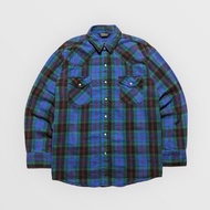 OshKosh B'Gosh Vtg 70's Plaid Flannel Snap Buttons Outer Shirt