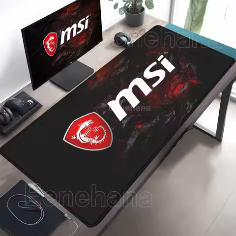 M-MSI dragon Mouse Pad Game Non-slip Rubber Gaming Large 90X40CM Mousepad HD Printing Desk Mat Decor