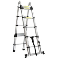 5M Foldable Multi-Purpose Aluminium Alloy Folding Telescopic Frame Extension Ladder Extendable Steps