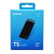 Samsung T5 EVO 8TB USB 3.2 Portable SSD (Black) MU-PH4T0S - for PC, Mac, Android