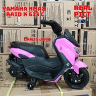 motoran aki anak nmax pmb k613c motor mainan anak pakai aki di cas new