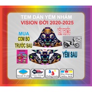 Vision 2020-2025 rough plastic bib stickers made in many beautiful designs (71-80)