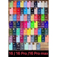 New Model Case Iphone 16 16pro 16promax Plain Color Velvet Logo for 16 16plus 16pro i16promax