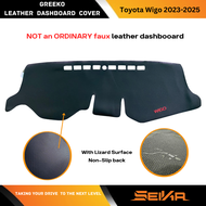 TOYOTA WIGO 2023-2024 LEATHER DASHBOARD COVER car accessories TOYOTA car accessories TOYOTA WIGO car