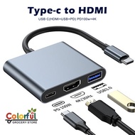 USB C to 4K HDMI USB 3.0 100W PD Charging Adapter Type-c to 30HZ HDTV Adapter Connect the Computer P