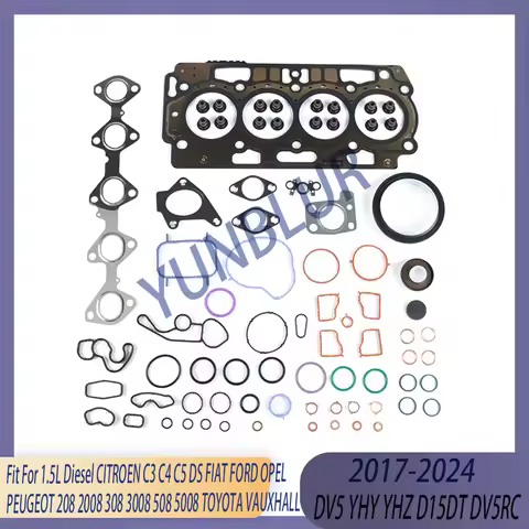 Engine Part Full Gasket Set Fit 1.5 L Diesel DV5 YHY YHZ D15DT DV5RC 17-24 For CITROEN DS FIAT FORD
