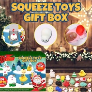 Animal Squishy Squeeze Toy Ore Christmas Advent Calendar for Kids Gift