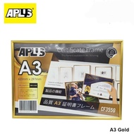APLUS Certificate Frame Photo Picture Holder Painting A4 A3 Gold Silver
