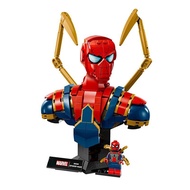 2026 New Product Compatible Lego Superhero Iron Spiderman Bust 76326 Boy Assembled Building Block To