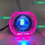 Lampu Projie Biled Ala 4.5 Inch RGB Angel Eyes Devil LED Putih Kuning 25 Watt IGAWA