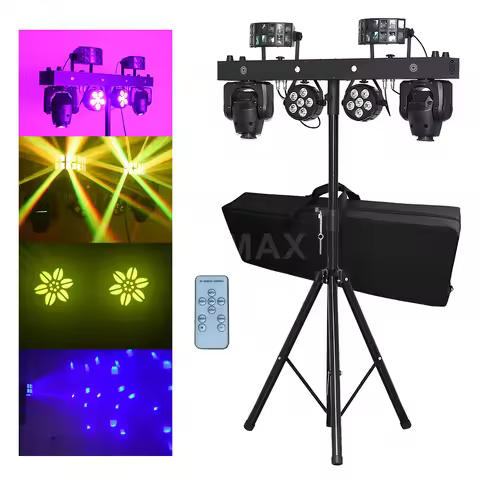 Portable Dj Stand Lights Dj Equipment Colorful Bar Strobe Lights Nightclub Disco Party Stage Effect 