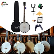 chulisia 6-string Banjo String Musical Instrument, Banjo Beginner Set with Carrying Bag for Performa
