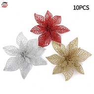 Artificial Flowers Christmas Decoration Fake Flowers Xmas Tree Ornaments