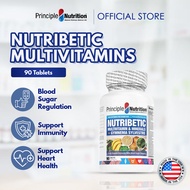 Principle Nutrition Nutribetic Multivitamin & Minerals + Gymnema Sylvestre 90s