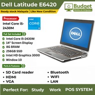 Dell Latitude E6420 14-inch Laptop Intel i5 2nd Gen 4GB 256GB SSD Win 10 Pro (Refurbished)