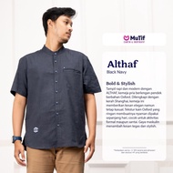 KEMEJA MuTif 100% ORIGINAL | Althaf Black Navy - Navy | Shirtkoko | Multi-Colorkoko
