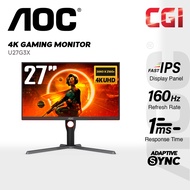 AOC 27" U27G3X IPS 4K HDR400 Delta E<2 Adaptive Sync 160Hz 1ms Ergonomic Frameless Gaming Monitor