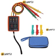 WENNEYU Phase Sequence Meter, 60V-600V AC 20Hz-400Hz Phase Rotation Tester, Professional Portable Bu