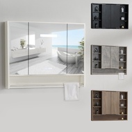 S/💎Folding Feng Shui Mirror Bathroom Cabinet Hidden Smart Mirror Cabinet Bathroom Hidden Mirror Cabinet Mirror Box Bathr