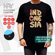 INDONESIAN BATIK DISTRO T-SHIRTS NATIONAL BATIK THEME TOP T-SHIRTS UNISEX T-SHIRTS FOR MEN & WOMEN S