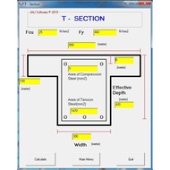 T-BEAM & RECTANGULAR BEAM MOMENT CAPACITY TO BS 8110