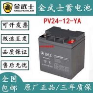金武士PV24-12-YA小型閥控鉛酸蓄電池12V24AH工業機房電力操控UPS