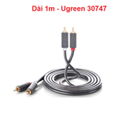 Cáp AV 2RCA male to 2RCA male (Hoa Sen) Ugreen ( 1m 30747 2m 10518 ) Chính Hãng