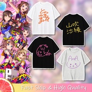 Ave Mujica Poppin Party Anime T-Shirt - Pure Cotton for Women