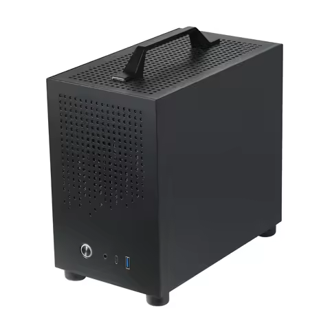 Mini-ITX Case Steel SFF Small Form Factor PC Case, GPU Length Within 210mm, SFX/L PSU Computer Case