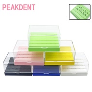 Dental 24-hole drill bit sterilization box plastic drill bit storage box square drill bit placement 