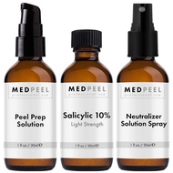 MedPeel Salicylic Acid 10% Essential Peel Kit, Includes Peel, Prep, Neutralizer, Light Strength Prof