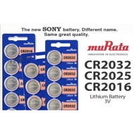 MURATA CR 2016 CR2025 CR2032 Lithium 3V BATERI