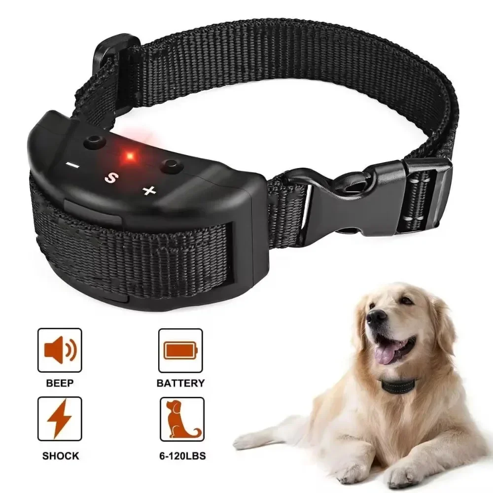 Automatic Anti Barking Collar Pet Dog No Bark Tone Vibration Training 4LR44 6V Battery Dogs Training