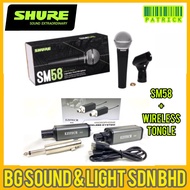 Shure SM58LC DYNAMIC MICROPHONE + Ezitech Portable Wireless Set / SM58