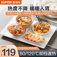 苏泊尔（SUPOR）暖菜板 家用多功能方形热菜板暖菜垫 快速升温加热饭菜保温板 饭菜暖菜板(方)速热 饭菜暖菜板(方)速热易收纳