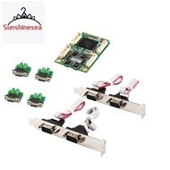 Mini PCIe 4 Ports RS422 RS485 Db9 Com Half Size Mini PCI Express Serial Port Industrial I/O Controll